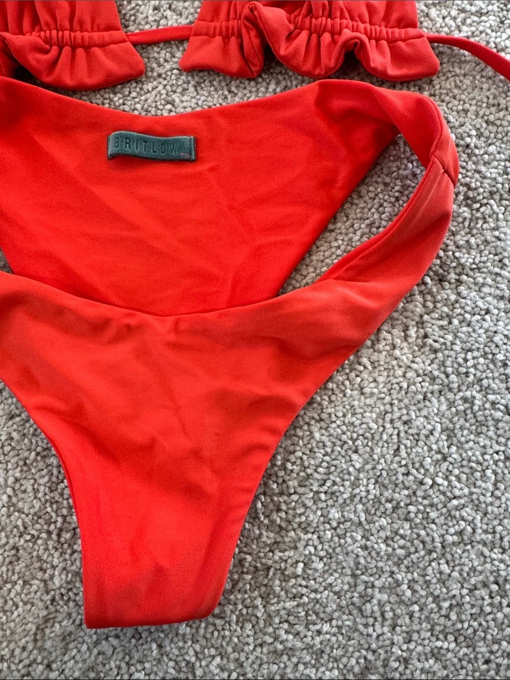 Red/Orange - Two Piece Bikini Swimsuit